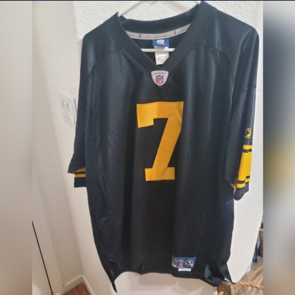 Pittsburgh Steelers Reebok  NFL Equipment Stiched Ben Roethlisberger Color Rush